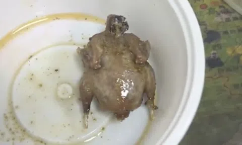 Mua gà rán nguyên con chỉ 7.000 đồng, cô gái "cười ngất" trước cách làm của người bán hàng