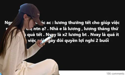Đau đầu lo thưởng Tết cho giúp việc từ giờ