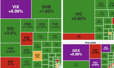 VN-Index bật tăng 20 điểm, thị trường phủ kín sắc xanh