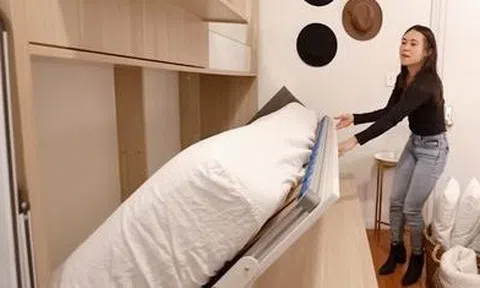 Nhà đất Hong Kong (Trung Quốc) tàn khốc tới mức này: Cặp vợ chồng vặn người mới ngủ nổi trong căn phòng chưa đến 10m²