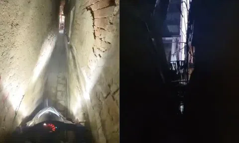 "Nghẹt thở" xem clip xe ôm công nghệ đi trong ngõ hẹp chỉ vừa 1 xe máy ở Hà Nội