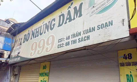 Hà Nội: Dừng hoạt động quán bò nhúng dấm bị khách tố có dòi