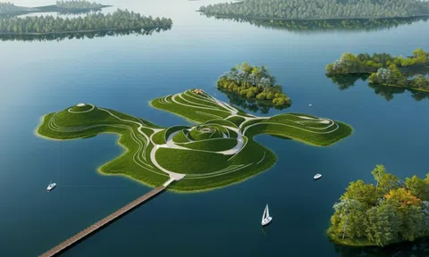 Từ nghệ thuật trong rừng đến đảo nghệ thuật giữa lòng Hồ Núi Cốc