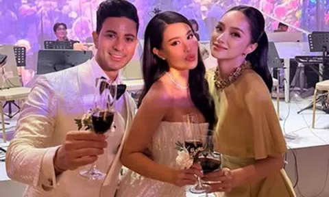 Hương Giang cùng dàn sao dự đám cưới em chồng Hà Tăng - fashionista Tiên Nguyễn