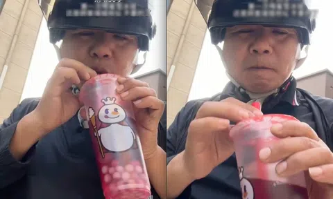 Shipper 50 tuổi lần đầu uống 1 cốc Mixue, thắc mắc về trân châu khiến dân mạng nghẹn ngào