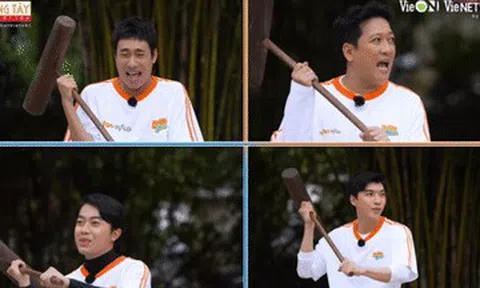 HIEUTHUHAI, Kiều Minh Tuấn bị chày giã gạo rơi vào đầu ở '2 ngày 1 đêm'