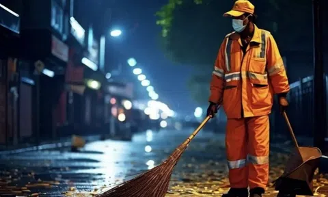 Bác lao công quét đường nhặt được bọc tiền 1,4 tỷ, đứng canh bên vỉa hè suốt 3 tiếng giữa đêm đông