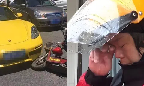 Shipper tông hỏng xe Porsche, bật khóc giữa đường nhưng chủ xe không bắt đền, còn đòi chi trả viện phí: Nhờ 1 câu nói!