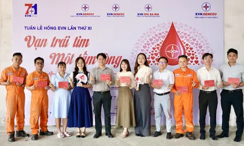 Tuần lễ Hồng EVN lần thứ XI: EVNGENCO3 trao đi 400 đơn vị máu