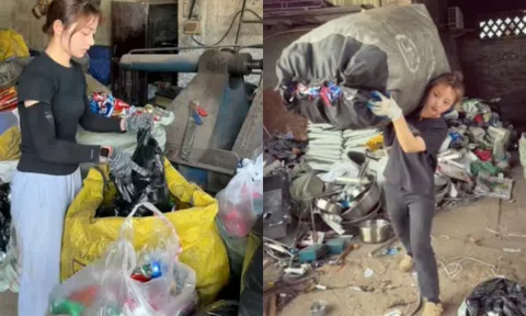 Bất ngờ với thân phận thật của cô gái 26 tuổi thu gom đồng nát kiếm 3 triệu/ngày