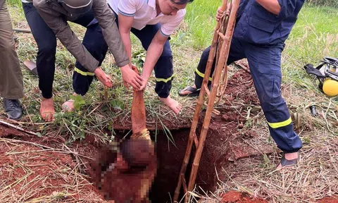 Đang làm việc, nam thanh niên 19 tuổi bất ngờ rơi xuống hố sâu 10m