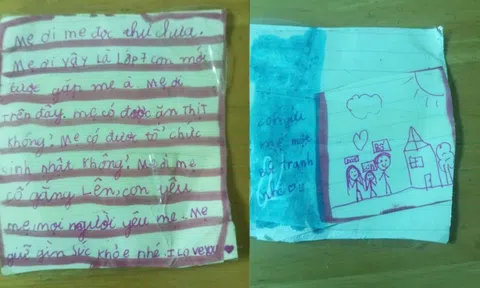 Câu chuyện xúc động đằng sau thư con gái 7 tuổi gửi mẹ đang gây sốt: "Mẹ ơi, vậy là lớp 7 con mới được gặp mẹ à? Mẹ có được ăn thịt không"