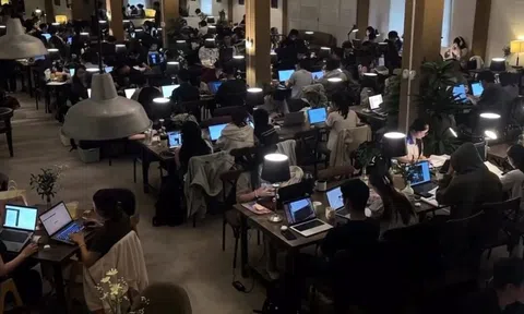Bức ảnh 'hot' khiến dân mạng tranh cãi việc ‘học, làm ở quán cà phê có lãng phí’