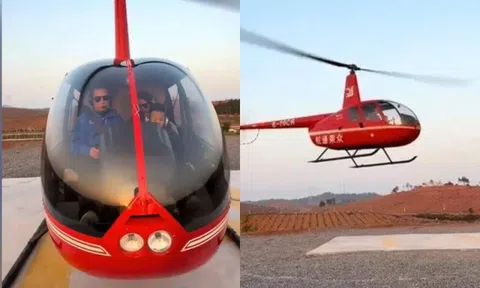 Người đàn ông Hồ Nam chi 18,7 tỷ đồng mua trực thăng đưa vợ con về quê ăn Tết để tránh tắc đường, 15 phút đã tới nhà