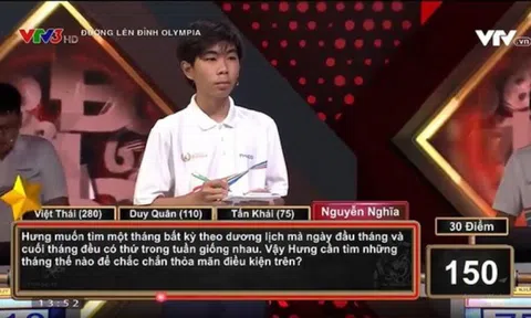 Câu hỏi "hại não" trong Đường Lên Đỉnh Olympia