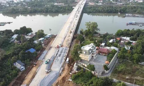 Hình ảnh tuyến đường trục trung tâm qua siêu phường ở Đồng Nai sắp thông xe