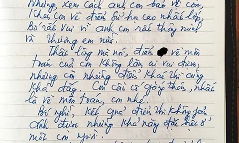 Bức thư gửi con sau kỳ thi học kì 1 khiến nhiều người đang định chỉ trích bỗng "quay xe" vội: Đây là ông bố mỗi nhà đều nên có!