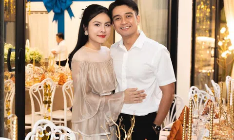 Vân Trang hạnh phúc bên chồng con trong "đám cưới đồng"