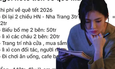 Xem các gia đình dự trù tiêu Tết mà "toát mồ hôi", có nhà mới tạm tính đã lên đến 142 triệu, thấy mà đau tim dùm