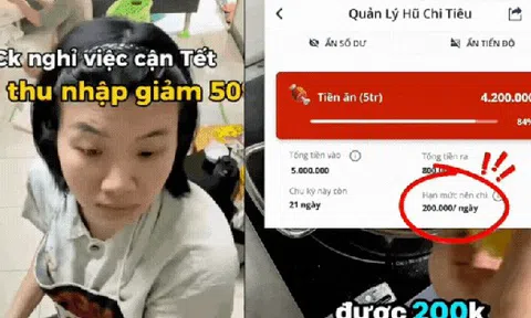 Chồng nghỉ việc cận Tết, thu nhập giảm 50%: Vợ buộc phải siết tiền ăn còn 200.000đ/ngày để giữ tiêu Tết 12 triệu