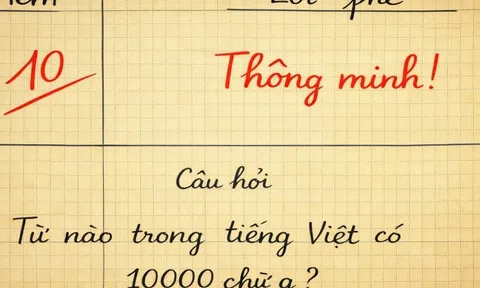 Từ tiếng Việt nào có 10.000 chữ G? - 99,99% bó tay!