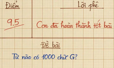 Từ tiếng Việt nào có 1000 chữ G? - 99,99% đã thử và không thể tìm ra đáp án!