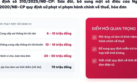 Lập hóa đơn không đúng thời điểm bị phạt tiền bao nhiêu?