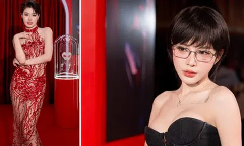 Lyly, Pháo cực gợi cảm trong buổi ra mắt phim Tết của Trấn Thành