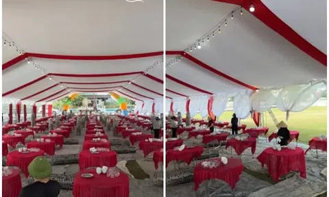 Bố Nguyễn Đình Bắc làm 100 mâm cỗ tri ân làng xóm: Từ sáng không khí đã tất bật