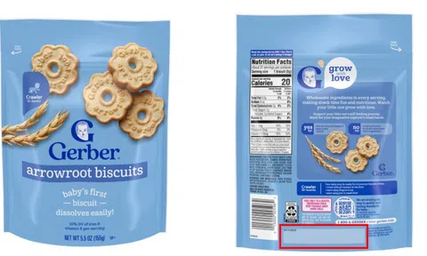 Nóng: Thu hồi bánh ăn dặm cho trẻ Gerber của Nestlé do bột làm bánh không an toàn