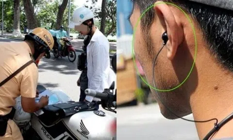 Đeo tai nghe, sử dụng điện thoại khi đi xe máy có thể bị phạt đến 14 triệu đồng