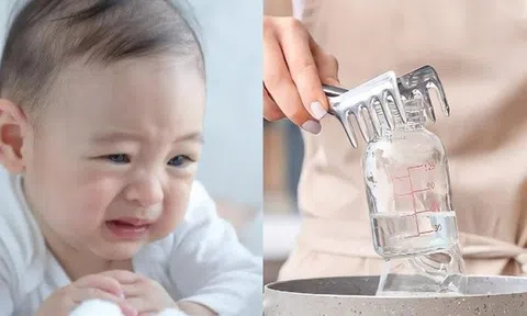 Dùng nước sôi "tráng bình sữa", bé 6 tháng tuổi mắc bệnh dạ dày