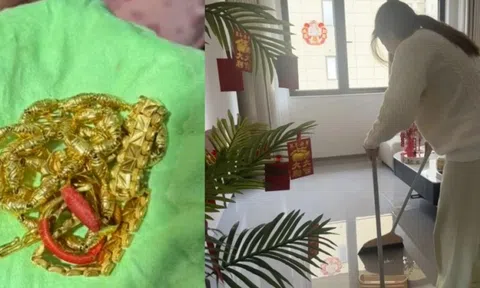 Dọn nhà đón Tết, cô gái vứt nhầm 100g trang sức vàng, trị giá gần 400 triệu đồng vào thùng rác