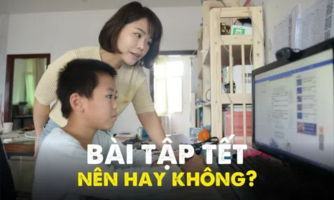 "Tết thầy cô được nghỉ, sao học sinh vẫn phải làm bài tập?"