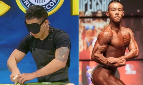 Màn trình diễn bịt mắt cắt dưa chuột ghi danh kỷ lục Guinness