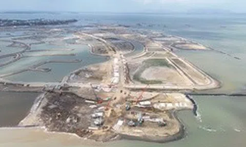 Cận cảnh khu đô thị lấn biển Cần Giờ sau gần một năm thi công