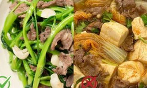 Nhiều người KHÔNG hề hay biết: Đừng dại mà kết hợp 6 thực phẩm này với thịt bò!