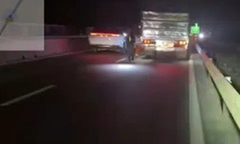 Đỗ xe trên đường cao tốc không đặt cảnh báo, tài xế bị phạt 13 triệu đồng