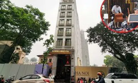 Cận cảnh khách sạn 9 tầng trên “đất vàng” cạnh Hồ Hoàn Kiếm bắt đầu di dời tài sản để giải phóng mặt bằng