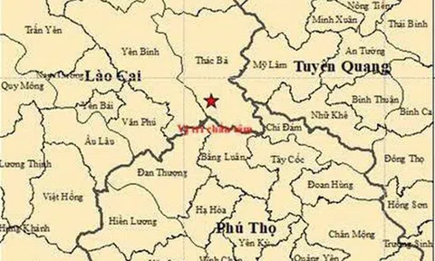 Vừa xảy ra động đất mạnh 3.0 độ gần thủy điện Thác Bà