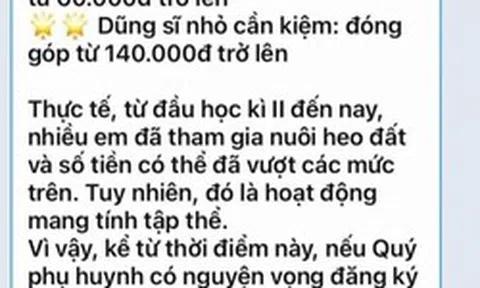 Đoạn tin nhắn đang khiến nhiều phụ huynh bức xúc: Ngay cả những điều nhỏ bé nhất cũng bị thương mại hóa thế này!