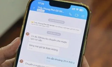 "Anh mượn tạm 30 triệu", tin nhắn khiến một Phó Giám đốc Sở phải thông báo khẩn