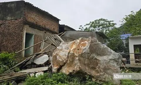 Người mẹ kể lại giây phút khối đá hàng chục tấn làm sập một phần ngôi nhà trong đêm