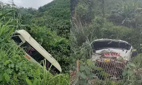 Tai nạn xe khách nghiêm trọng tại Tuyên Quang: Xe rơi xuống vực