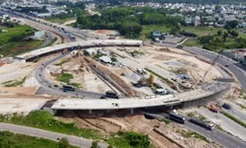 Toàn cảnh nút giao Bình Chuẩn trên đường Vành đai 3 TPHCM đang dần thành hình