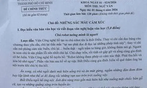 Đề văn lớp 10 tại TPHCM nói về sự cằn cỗi của cảm xúc