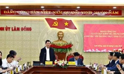 Ủy ban Kiểm tra Trung ương làm việc với Lâm Đồng về dự án ngoài ngân sách