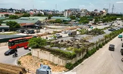 Cận cảnh công trường nút giao Phạm Tu - đường 70 sau khi hoàn tất giải phóng mặt bằng