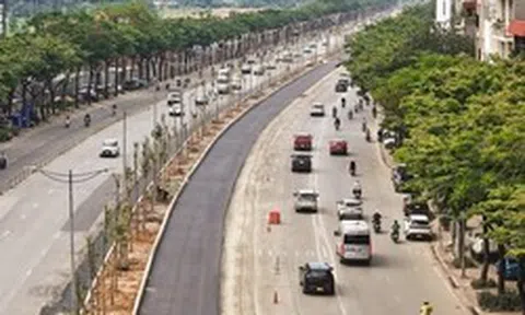 Tuyến đường kết nối sân bay Nội Bài thay áo mới khi dự án chống ngập dần về đích