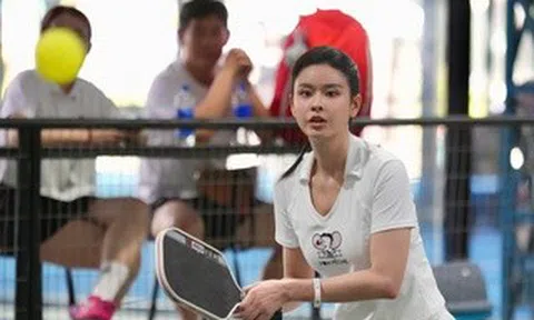 Diễn viên Trương Quỳnh Anh bị "ghiền" môn pickleball